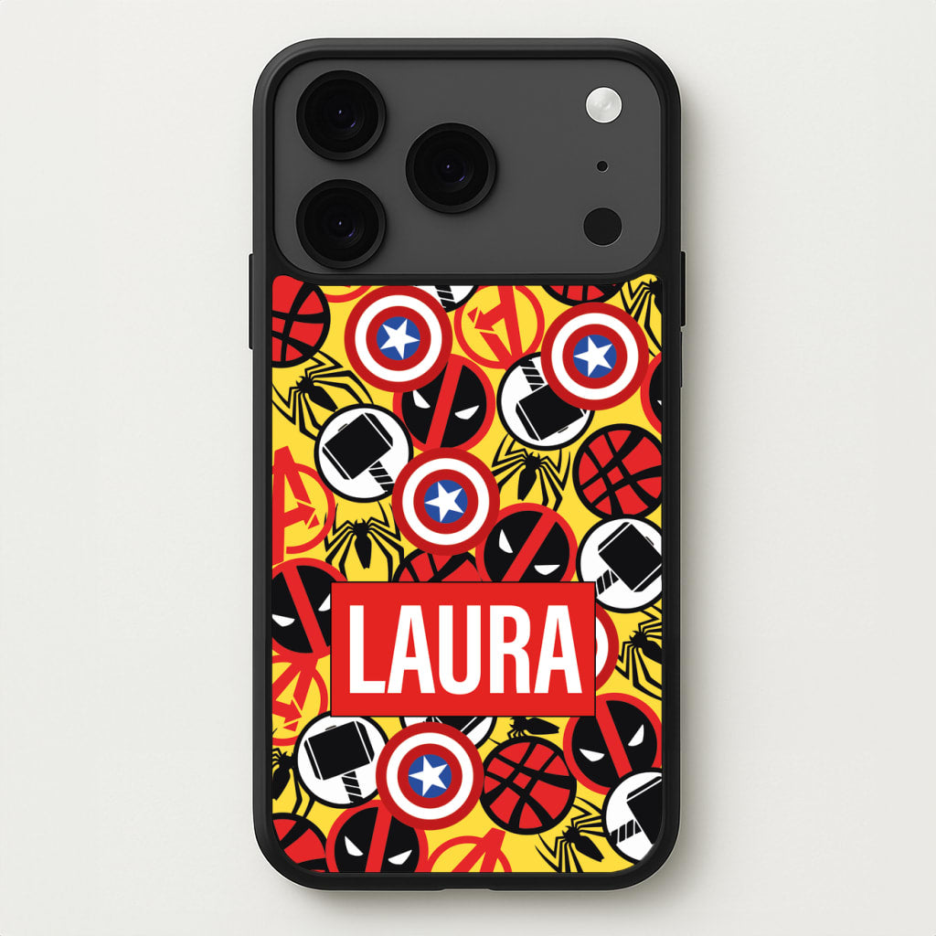 Collage - Personalised Superhero Comic Phone Case for iPhone 17 Pro