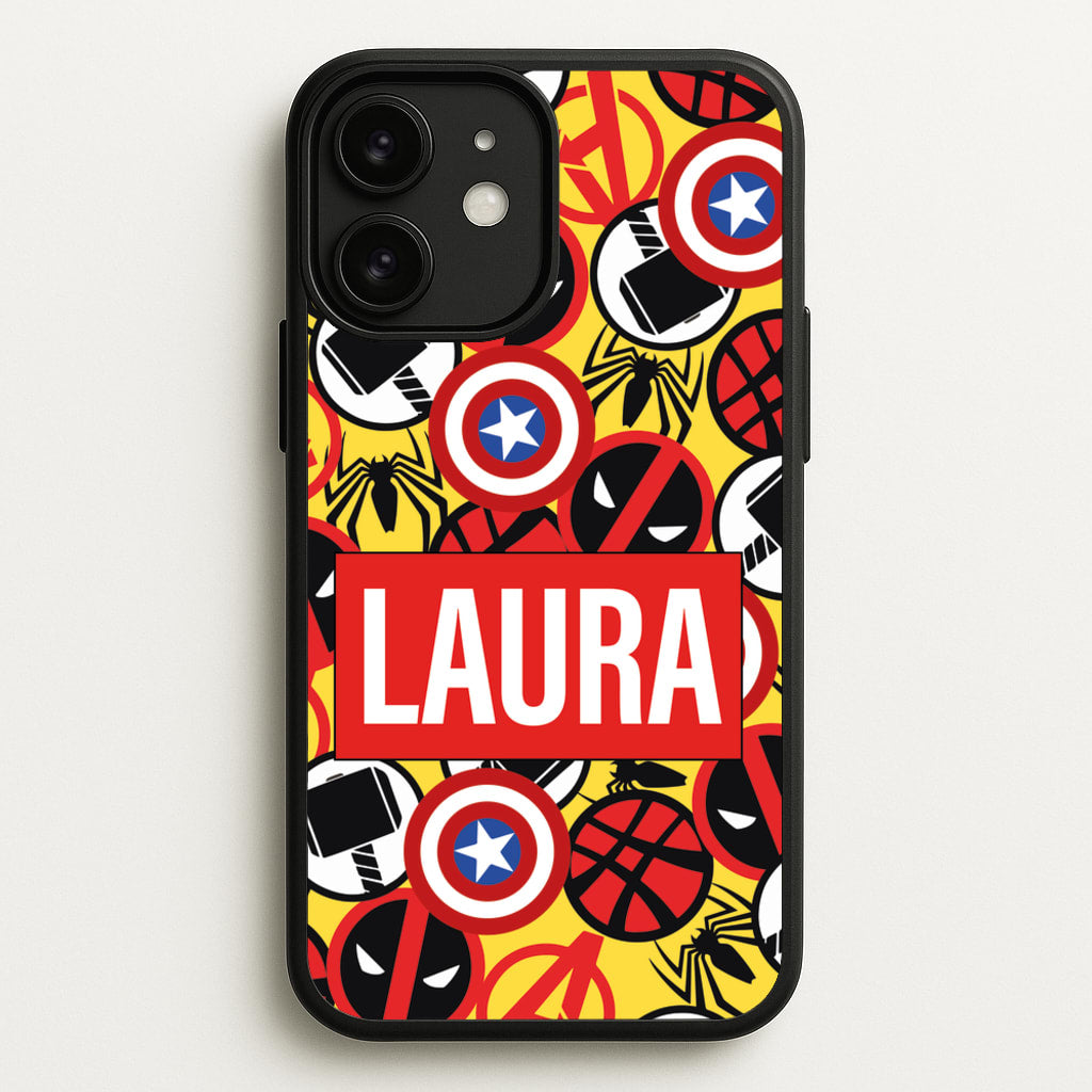 Collage - Personalised Superhero Comic - Marvel Phone Case for iPhone 11