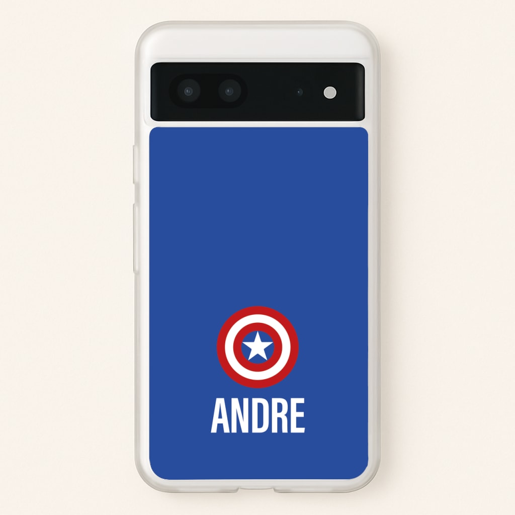 Captain America - Personalised Superhero Comic - Marvel Phone Case for Google Pixel 7