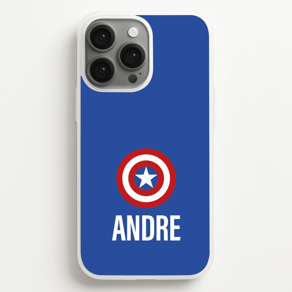 Captain America - Personalised Superhero Comic - Marvel Phone Case for iPhone 13 Pro Max