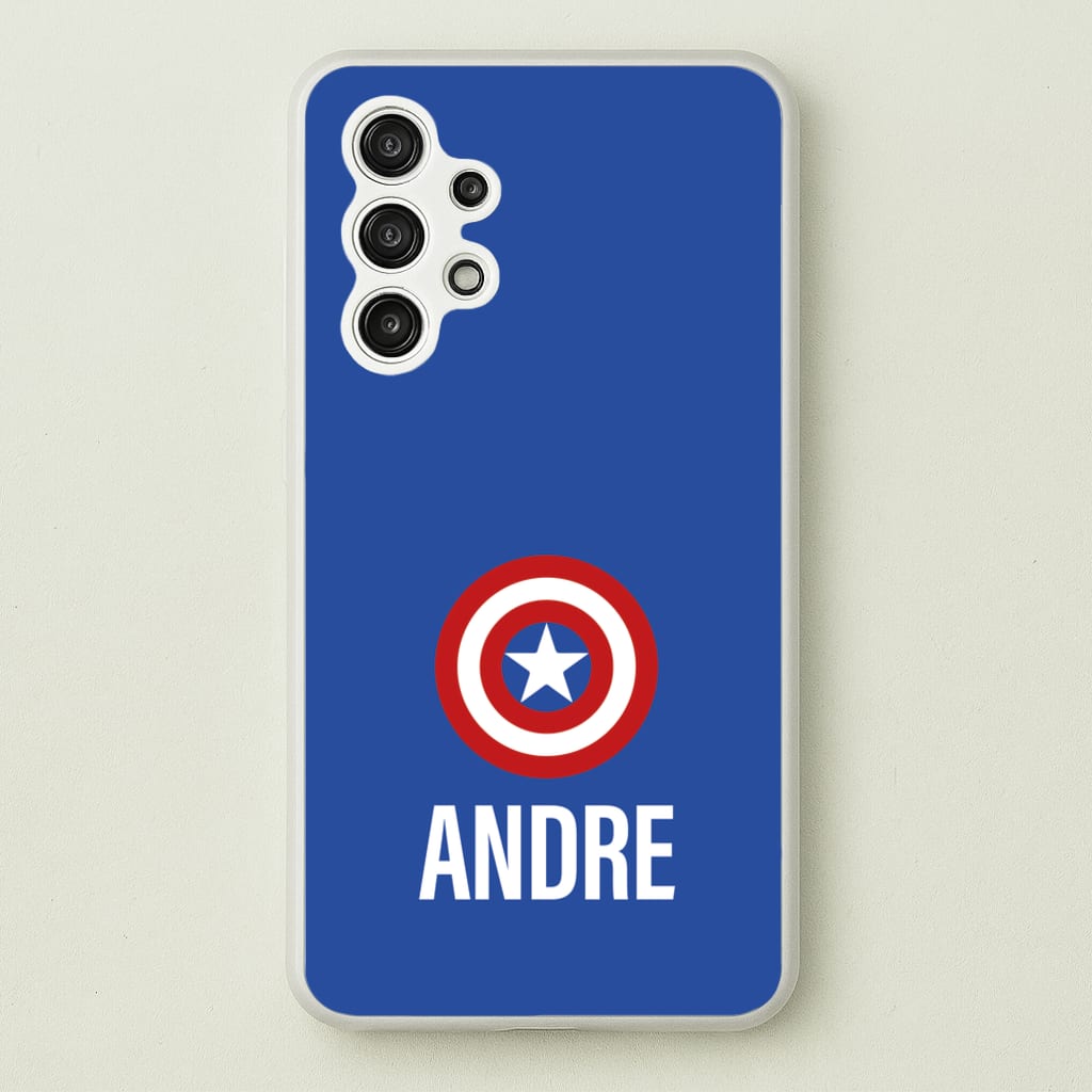 Captain America - Personalised Superhero Comic - Marvel Phone Case for Galaxy A13