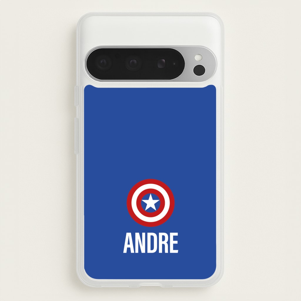 Captain America - Personalised Superhero Comic - Marvel Phone Case for Google Pixel 9 Pro XL