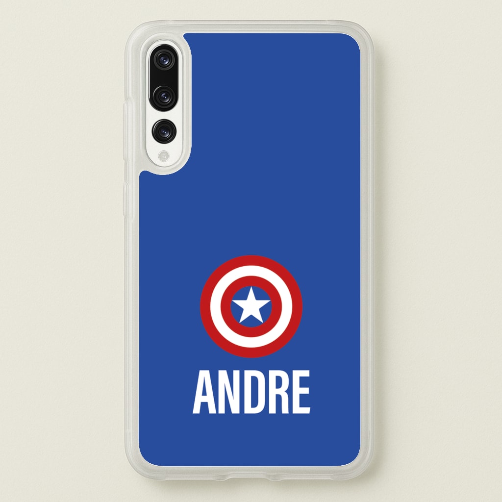 Captain America - Personalised Superhero Comic - Marvel Phone Case for Huawei P20 Pro