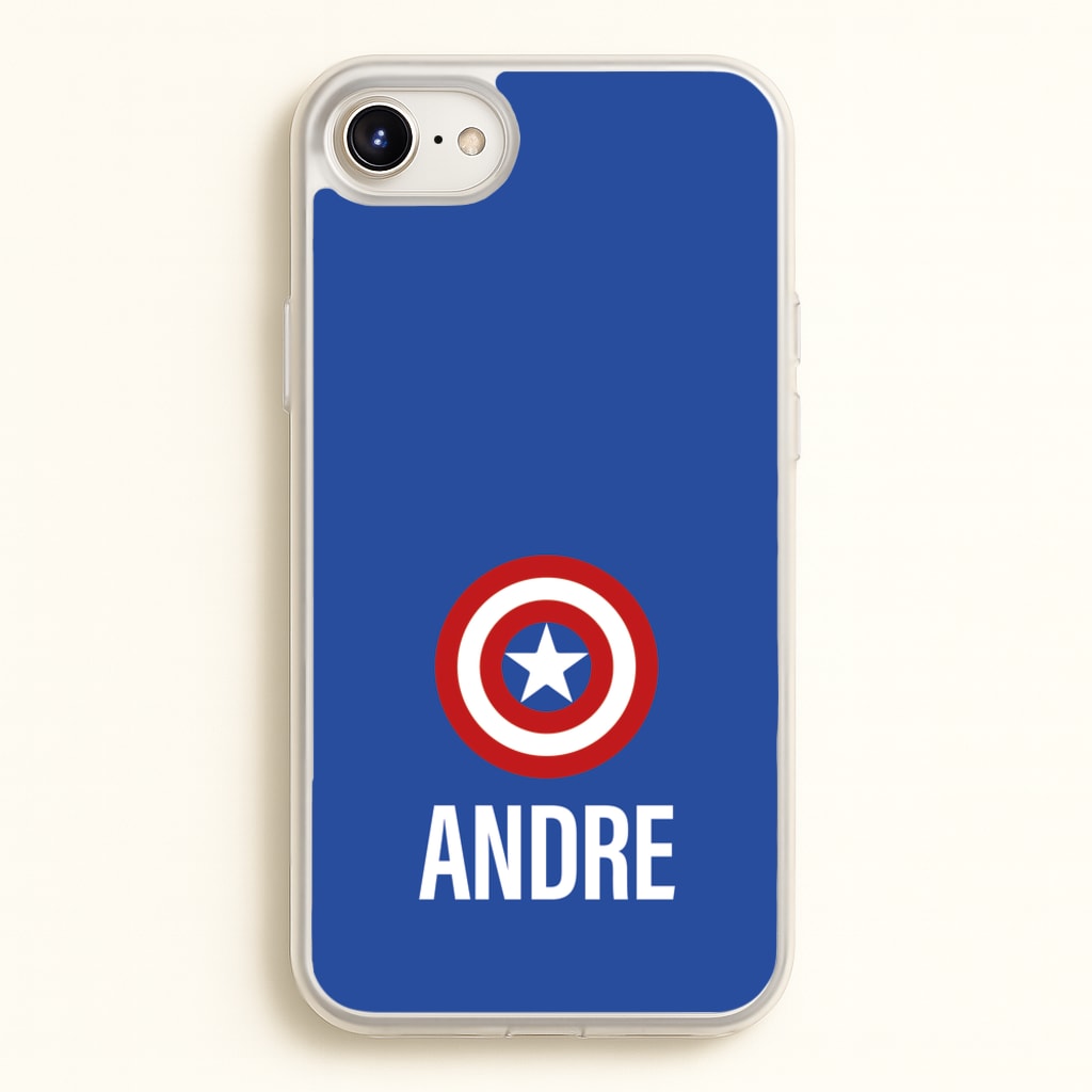 Captain America - Personalised Superhero Comic - Marvel Phone Case for iPhone 6 / 7 / 8 / SE