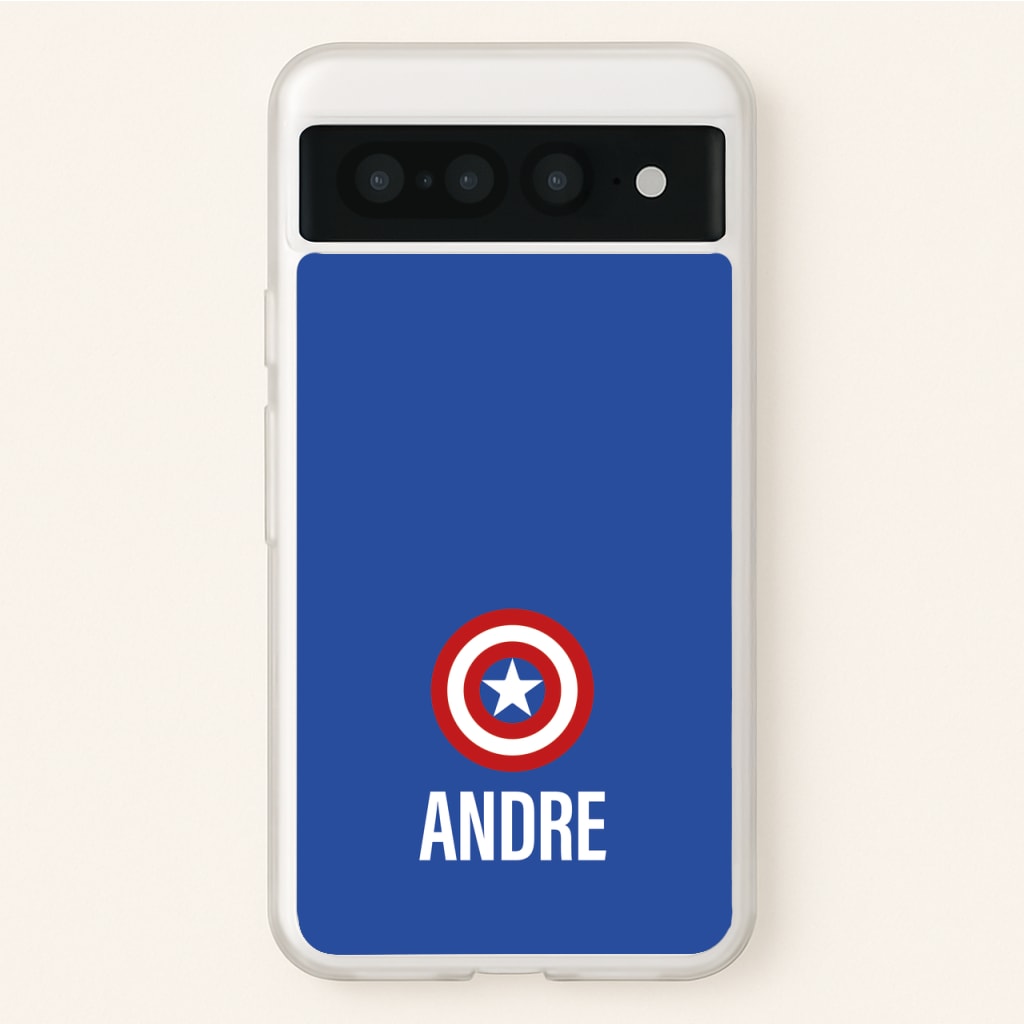 Captain America - Personalised Superhero Comic - Marvel Phone Case for Google Pixel 7 Pro