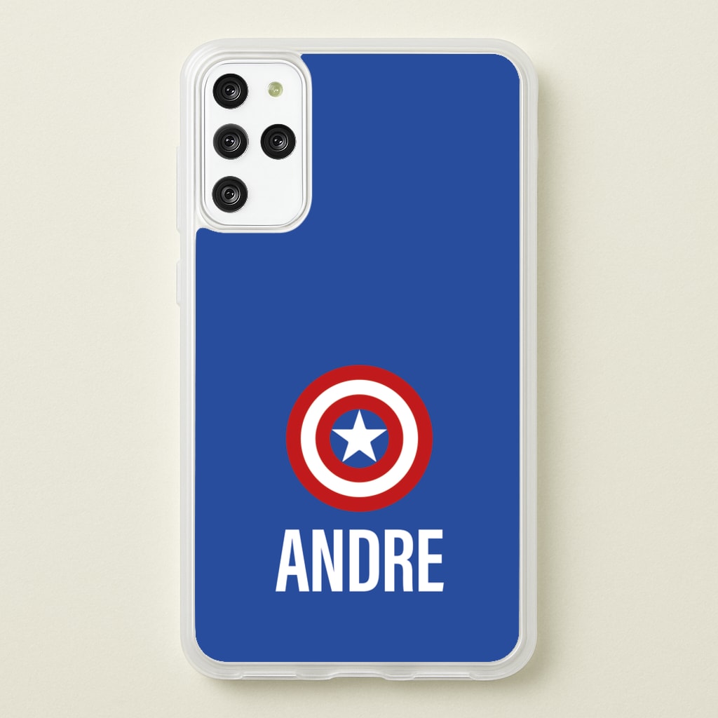 Captain America - Personalised Superhero Comic - Marvel Phone Case for Galaxy S20 Plus