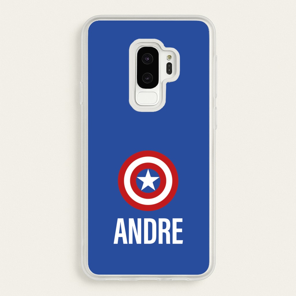 Captain America - Personalised Superhero Comic - Marvel Phone Case for Galaxy S9 Plus