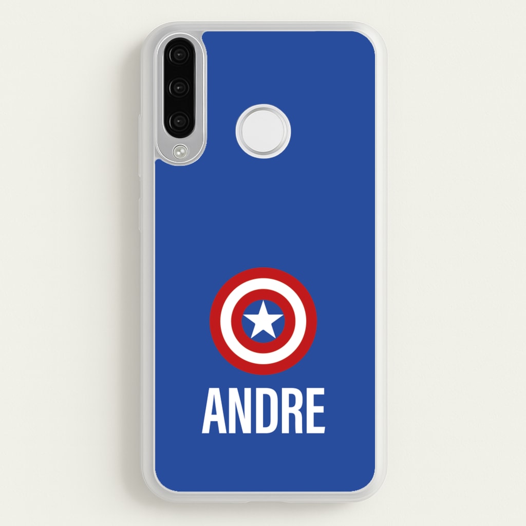 Captain America - Personalised Superhero Comic - Marvel Phone Case for Huawei P30 Lite