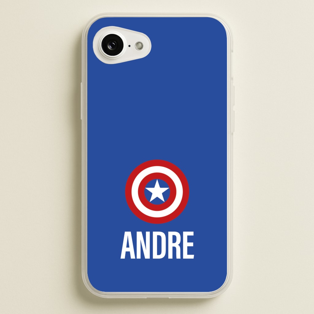 Captain America - Personalised Superhero Comic - Marvel Phone Case for iPhone 16e