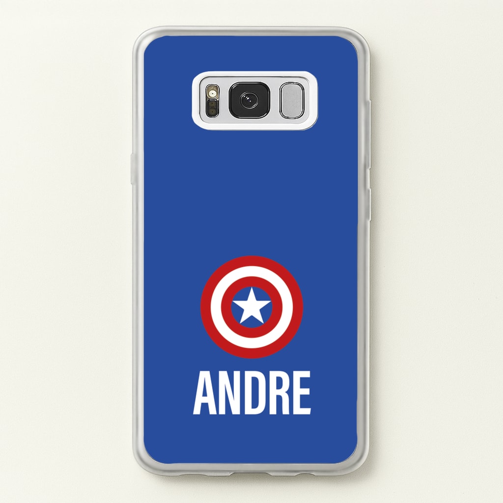 Captain America - Personalised Superhero Comic - Marvel Phone Case for Galaxy S8 Plus