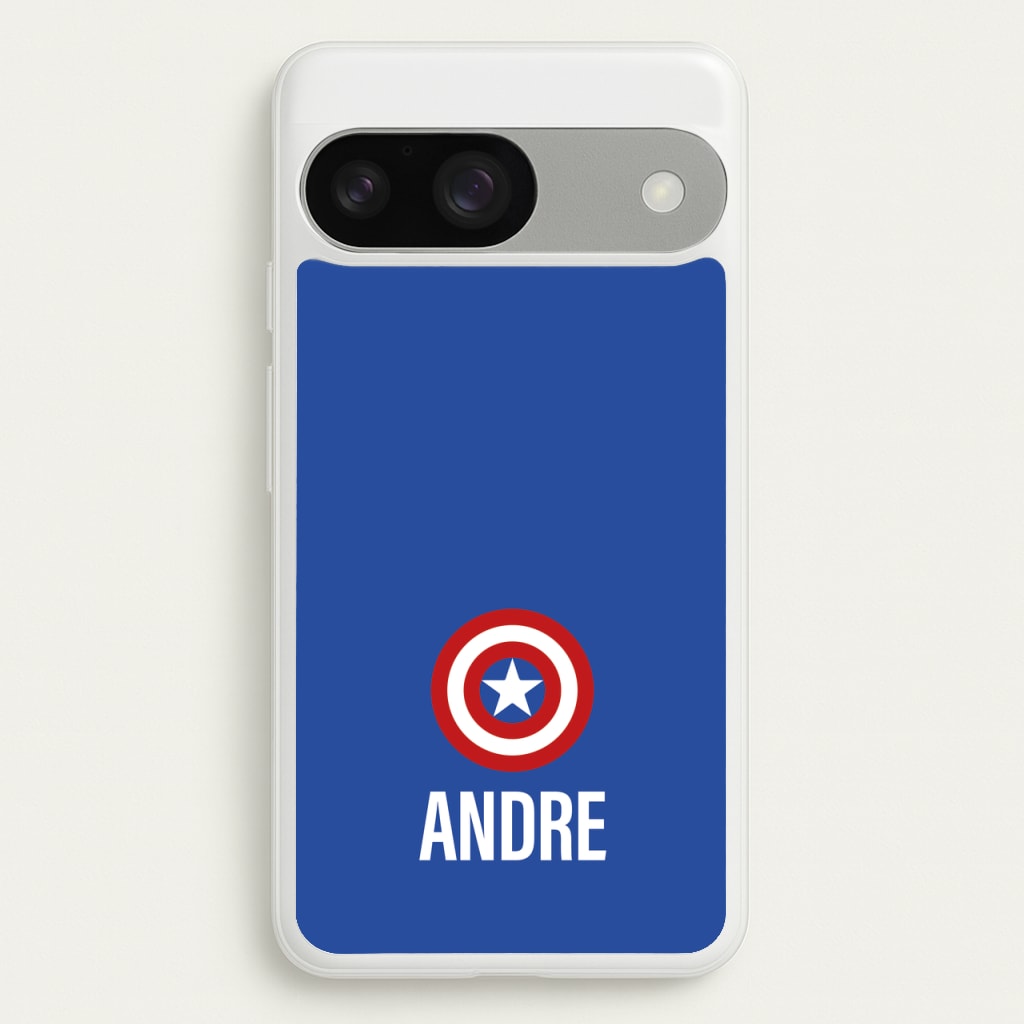 Captain America - Personalised Superhero Comic - Marvel Phone Case for Google Pixel 9 / 9 Pro