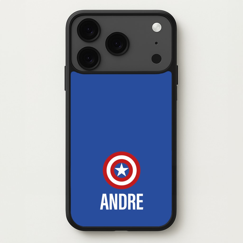 Captain America - Personalised Superhero Comic Phone Case for iPhone 17 Pro
