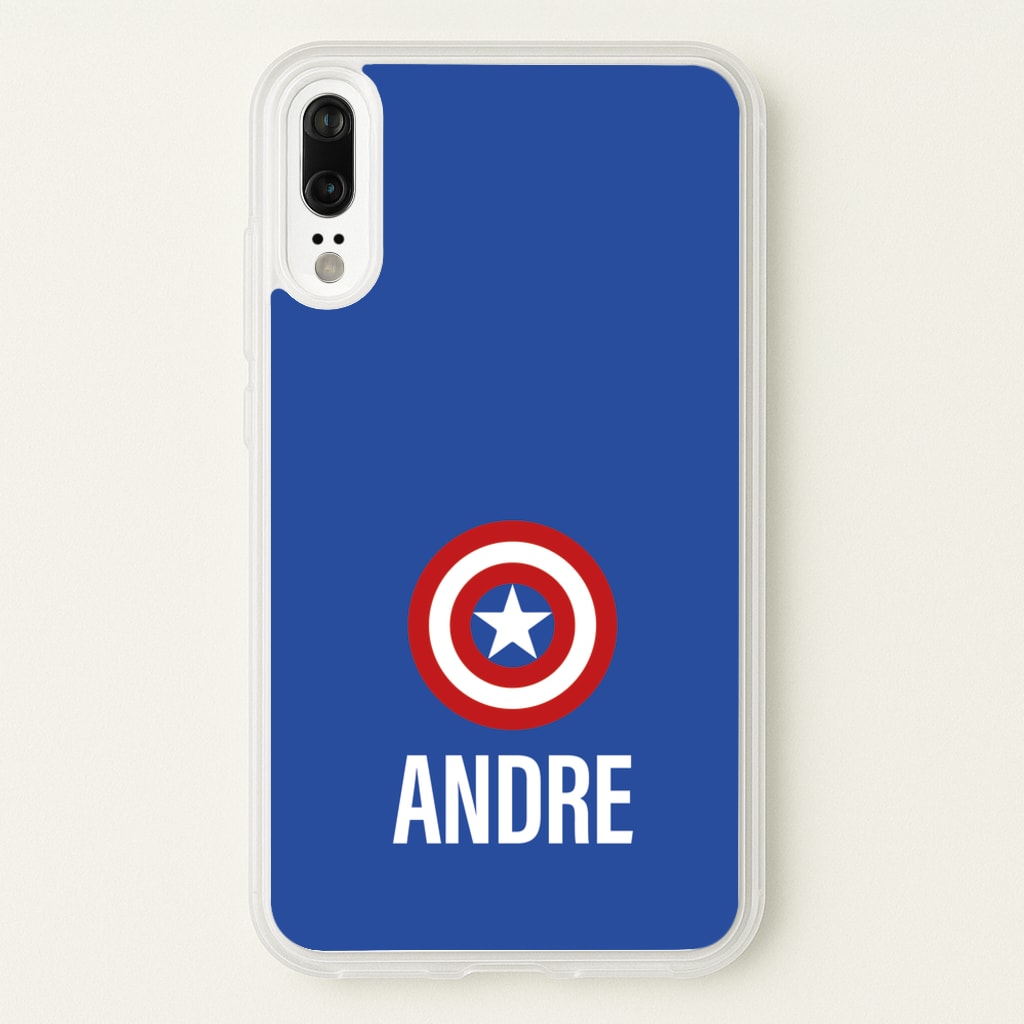 Captain America - Personalised Superhero Comic - Marvel Phone Case for Huawei P20