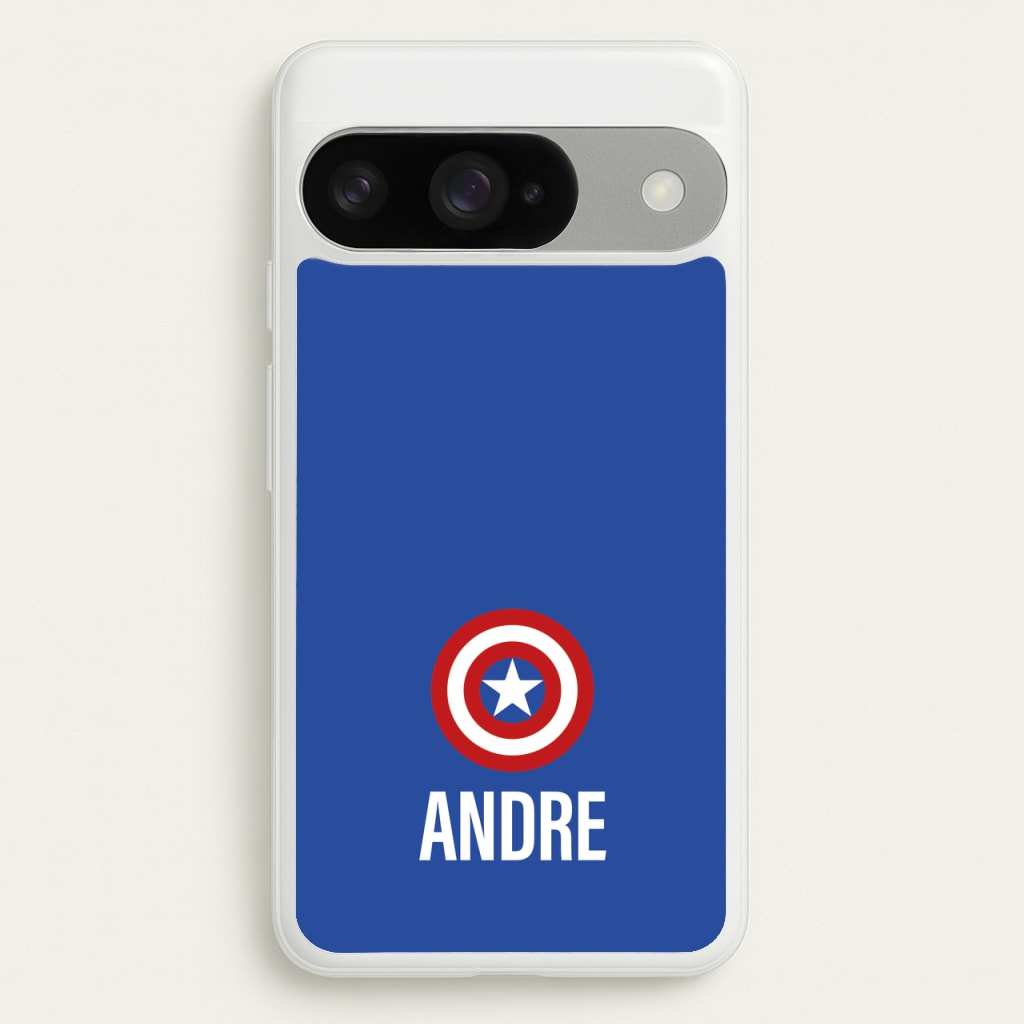 Captain America - Personalised Superhero Comic Phone Case for Google Pixel 10 / 10 Pro