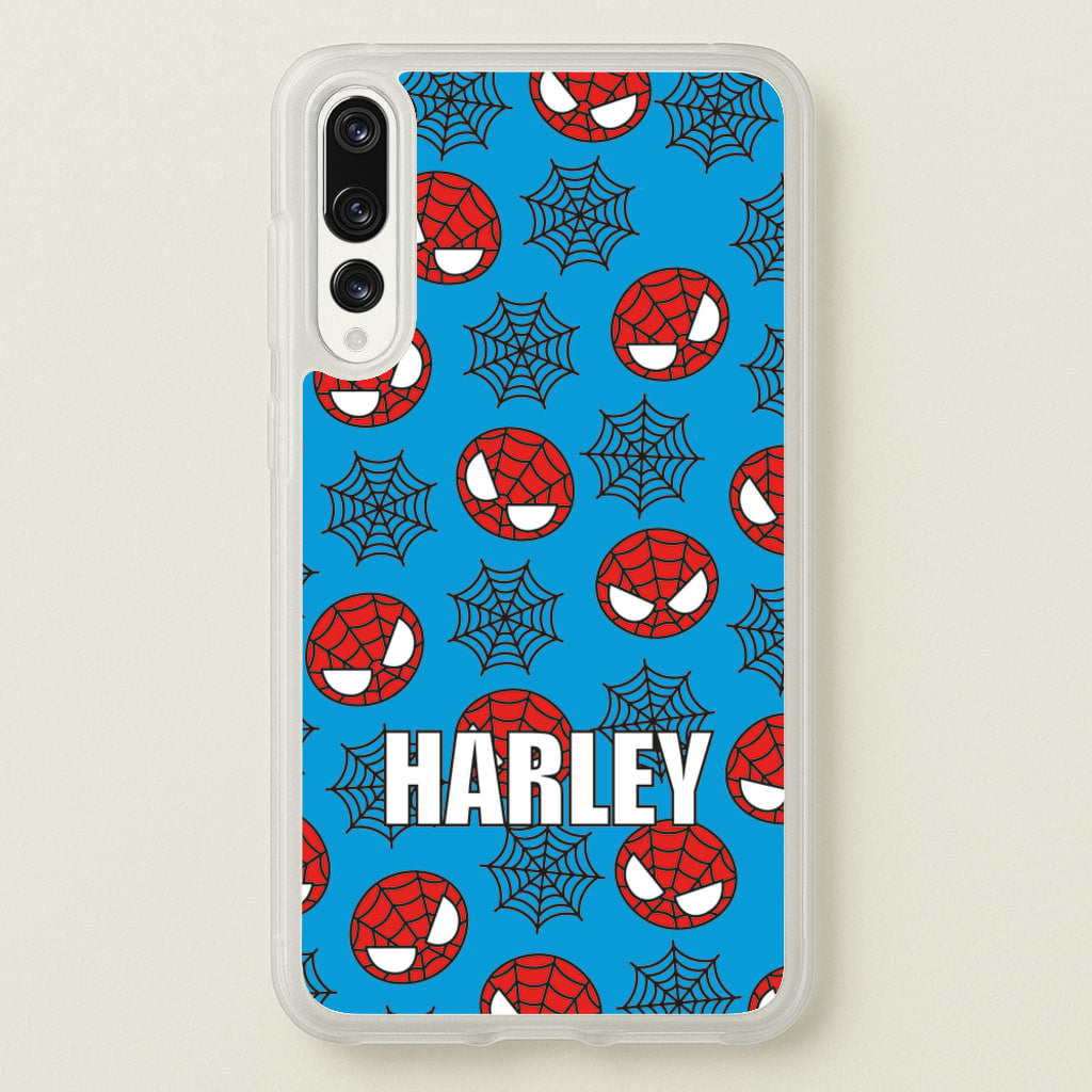 Spiderman And Webs - Personalised Superhero Comic - Marvel Phone Case for Huawei P20 Pro