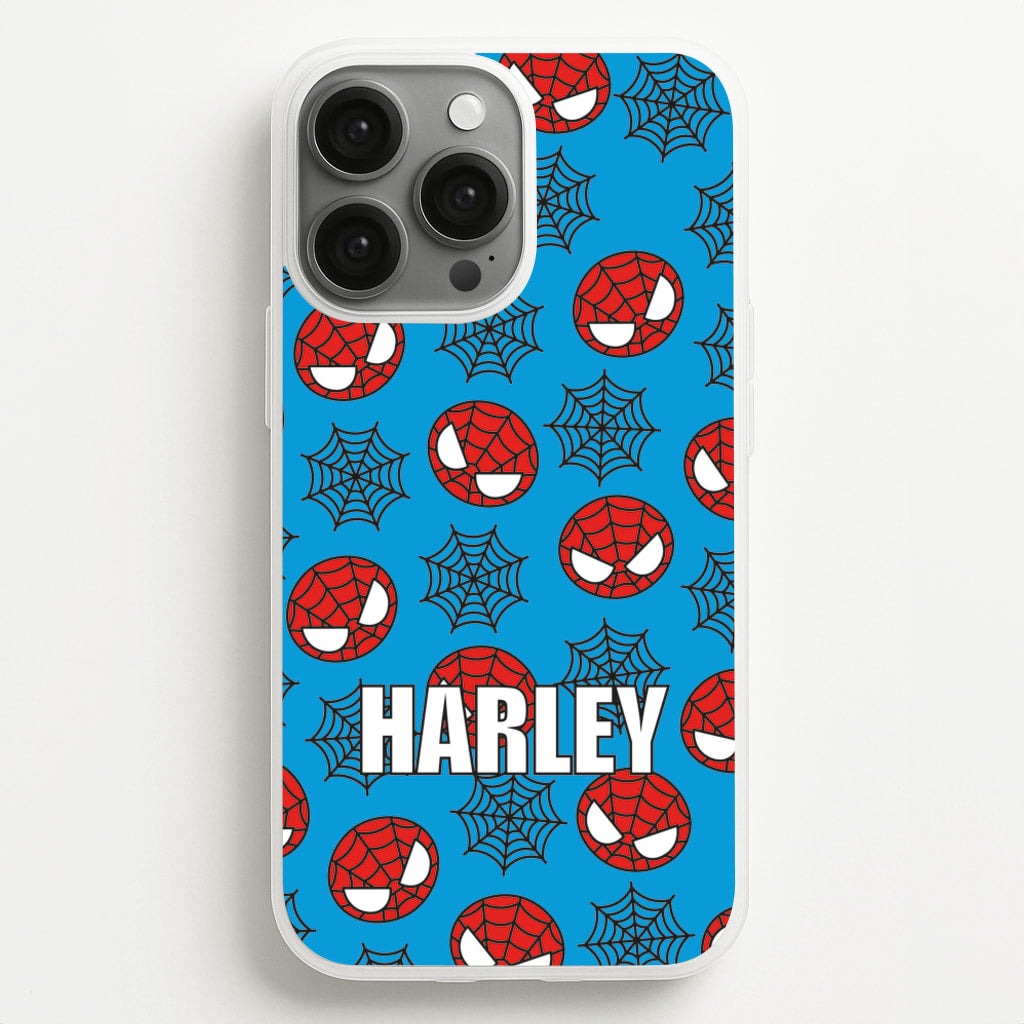 Spiderman And Webs - Personalised Superhero Comic - Marvel Phone Case for iPhone 13 Pro Max