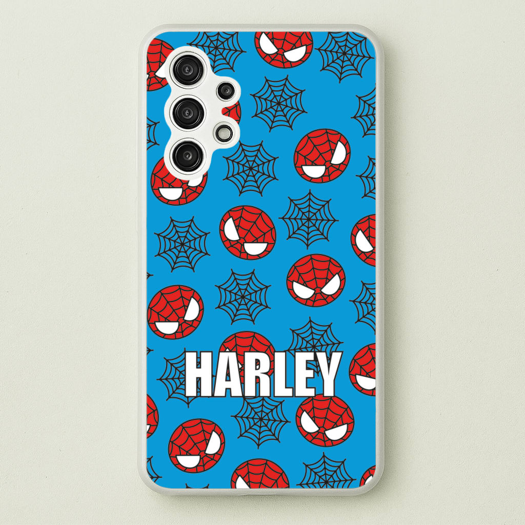 Spiderman And Webs - Personalised Superhero Comic - Marvel Phone Case for Galaxy A13