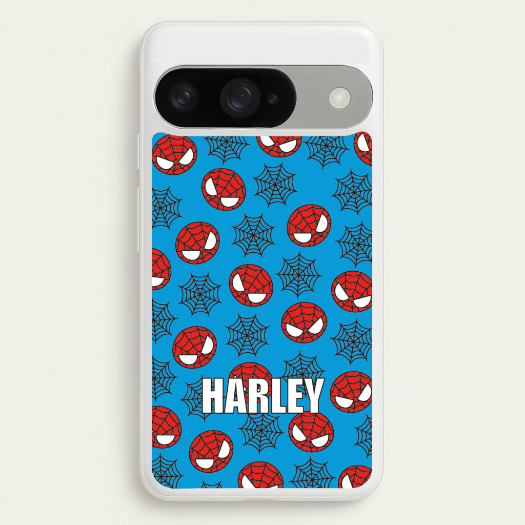 Spiderman And Webs - Personalised Superhero Comic Phone Case for Google Pixel 10 / 10 Pro