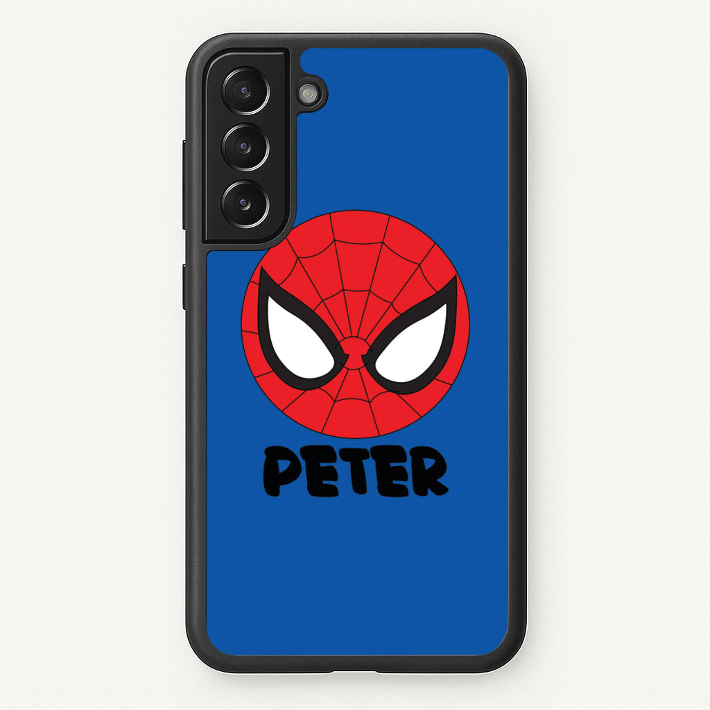 SpiderMan - Personalised Superhero Comic - Marvel Phone Case for Galaxy S22