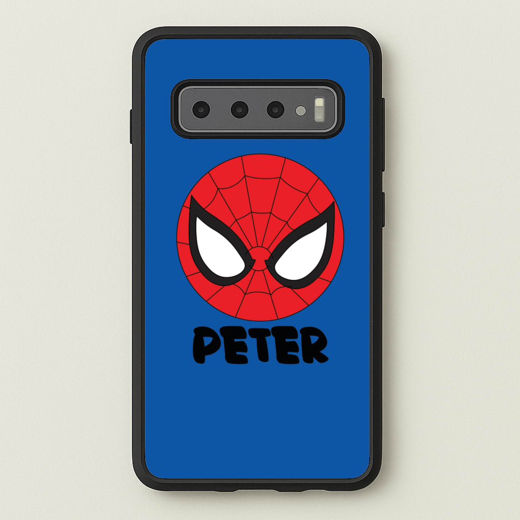 SpiderMan - Personalised Superhero Comic - Marvel Phone Case for Galaxy S10
