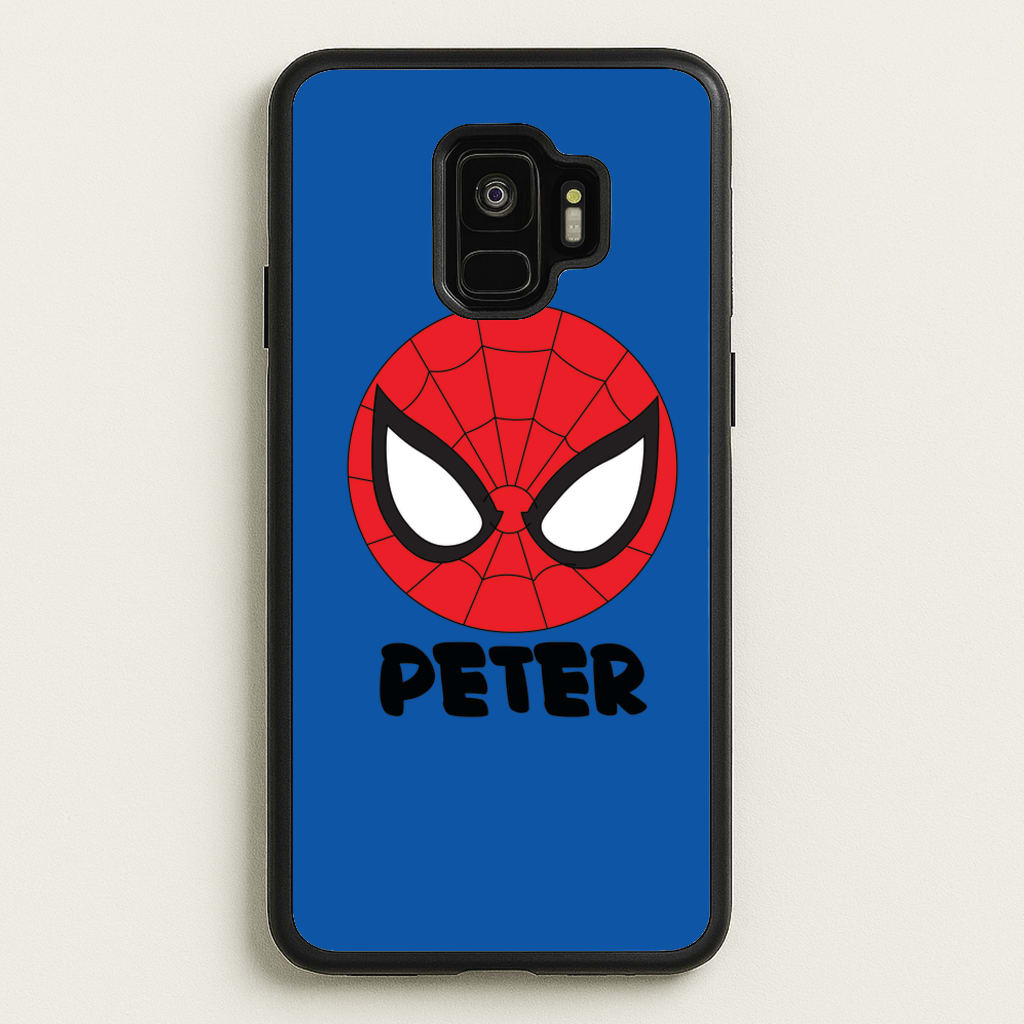 SpiderMan - Personalised Superhero Comic - Marvel Phone Case for Galaxy S9