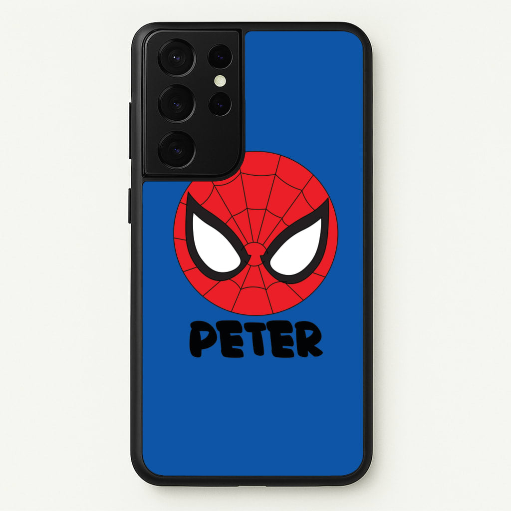 SpiderMan - Personalised Superhero Comic - Marvel Phone Case for Galaxy S21 Ultra