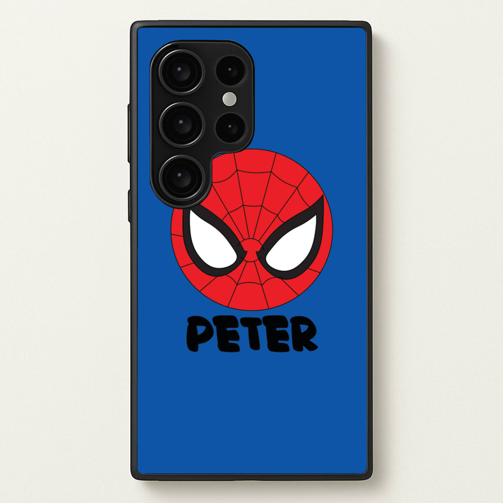 SpiderMan - Personalised Superhero Comic - Marvel Phone Case for Galaxy S24 Ultra