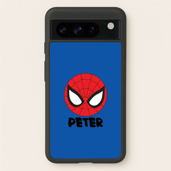 SpiderMan - Personalised Superhero Comic - Marvel Phone Case for Google Pixel 8 Pro