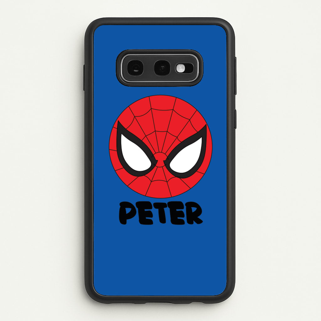 SpiderMan - Personalised Superhero Comic - Marvel Phone Case for Galaxy S10e