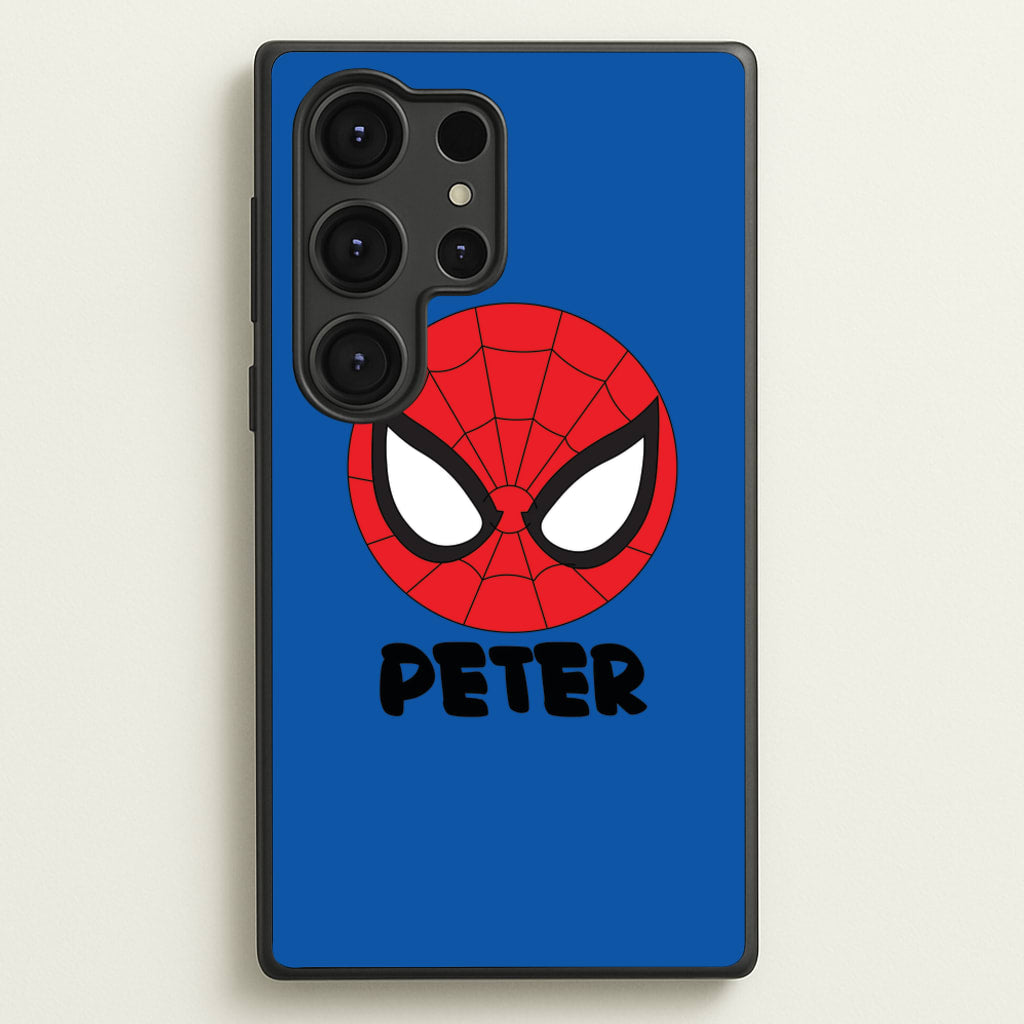 SpiderMan - Personalised Superhero Comic - Marvel Phone Case for Galaxy S25 Ultra
