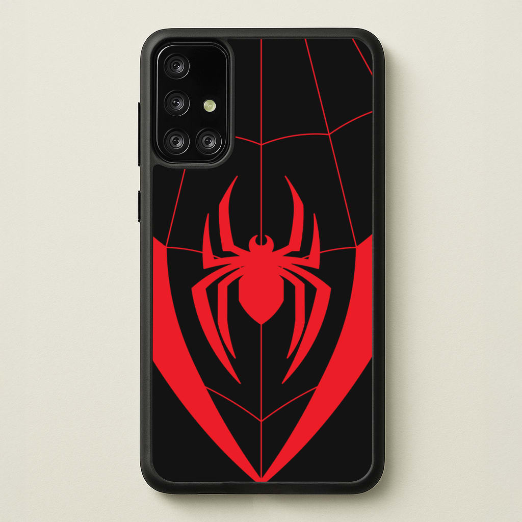 Red And Black Spider Costume - Marvel Phone Case for Galaxy A71