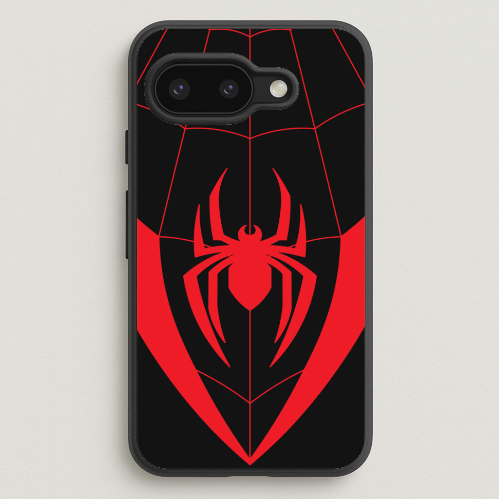 Red And Black Spider Costume - Marvel Phone Case for Google Pixel 9a
