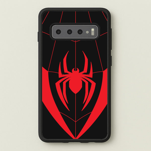Red And Black Spider Costume - Marvel Phone Case for Galaxy S10 Plus