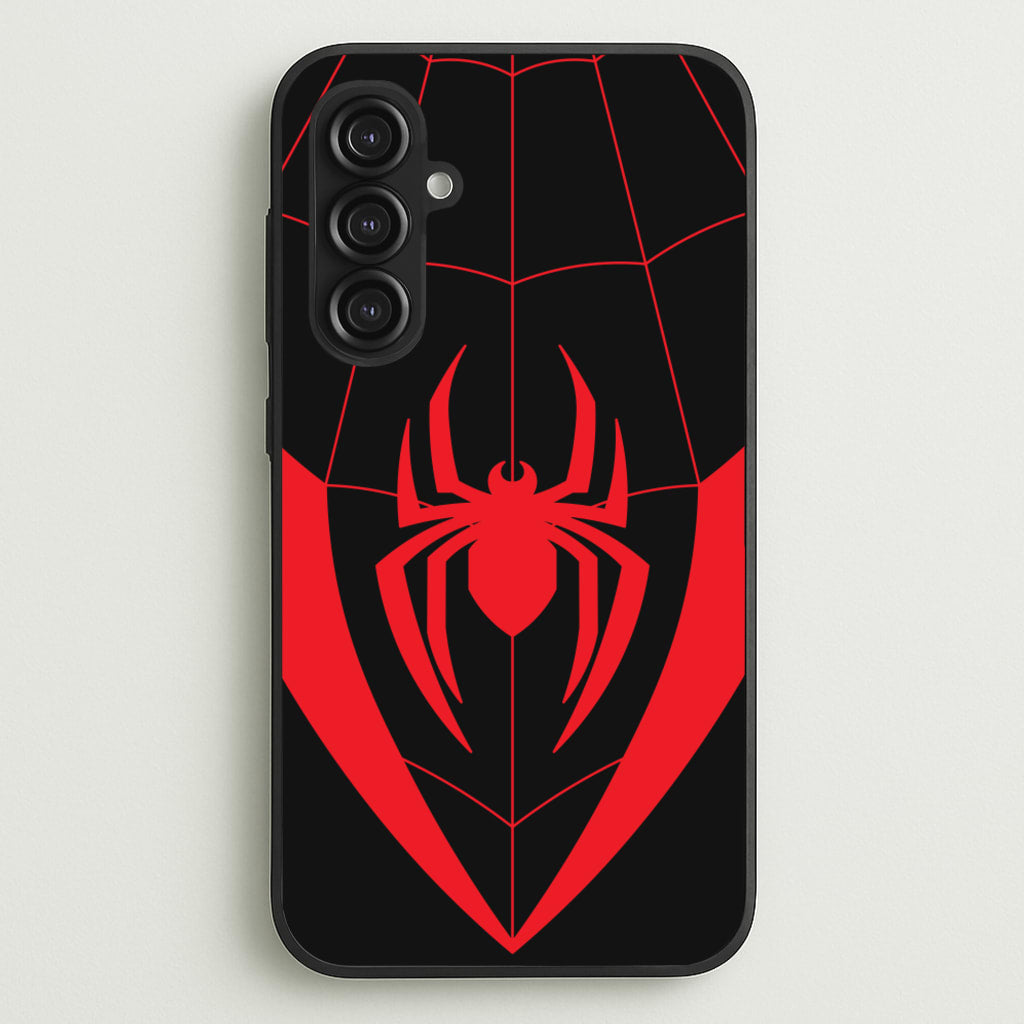 Red And Black Spider Costume - Marvel Phone Case for Galaxy S23FE