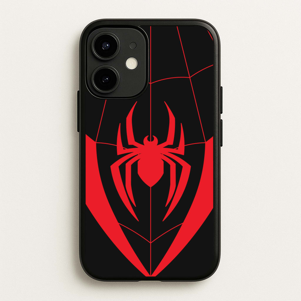 Red And Black Spider Costume - Marvel Phone Case for iPhone 12 Mini