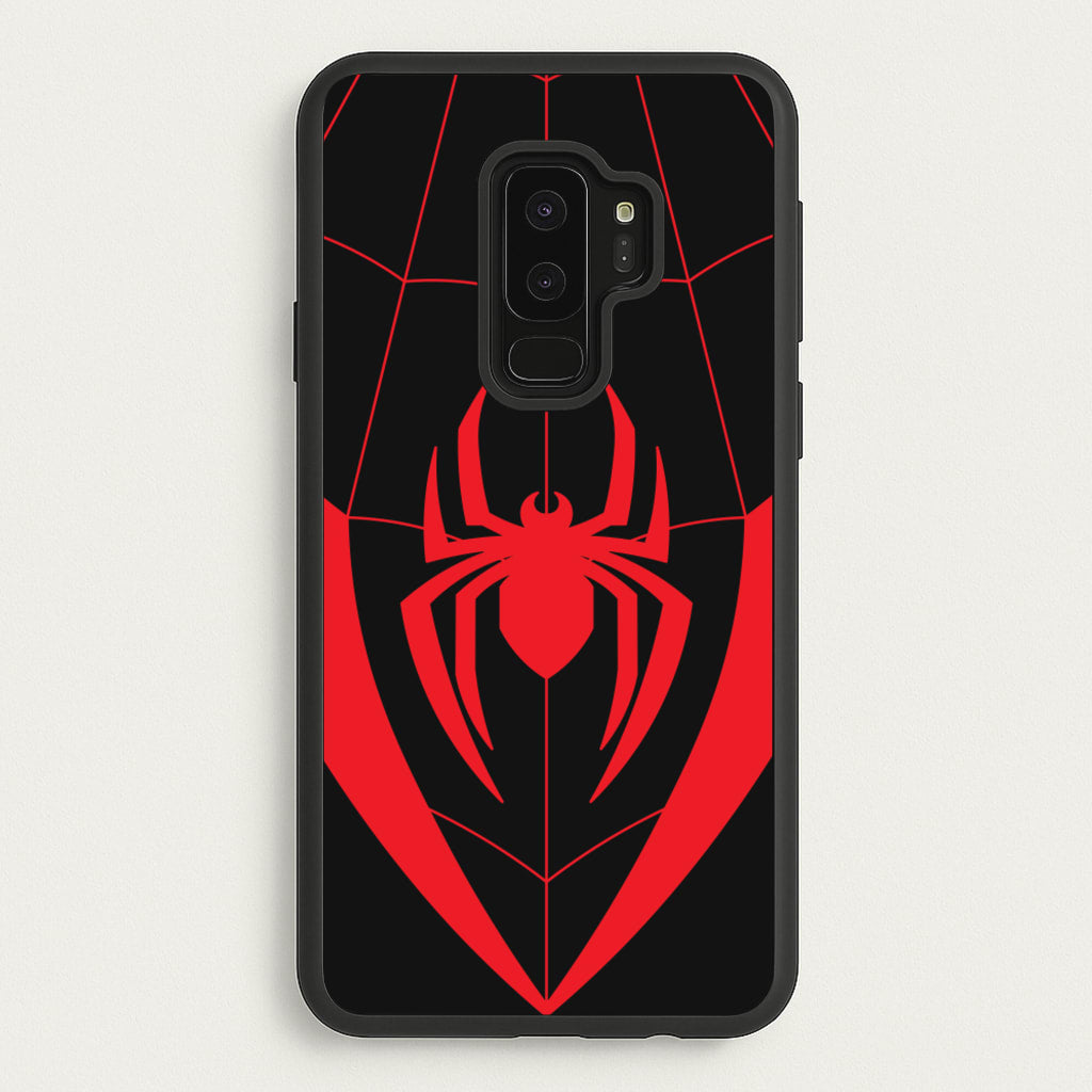 Red And Black Spider Costume - Marvel Phone Case for Galaxy S9 Plus