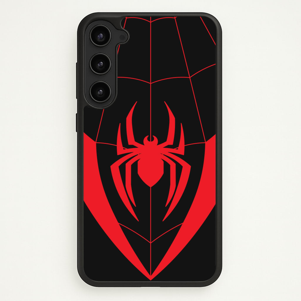 Red And Black Spider Costume - Marvel Phone Case for Galaxy S23 Plus