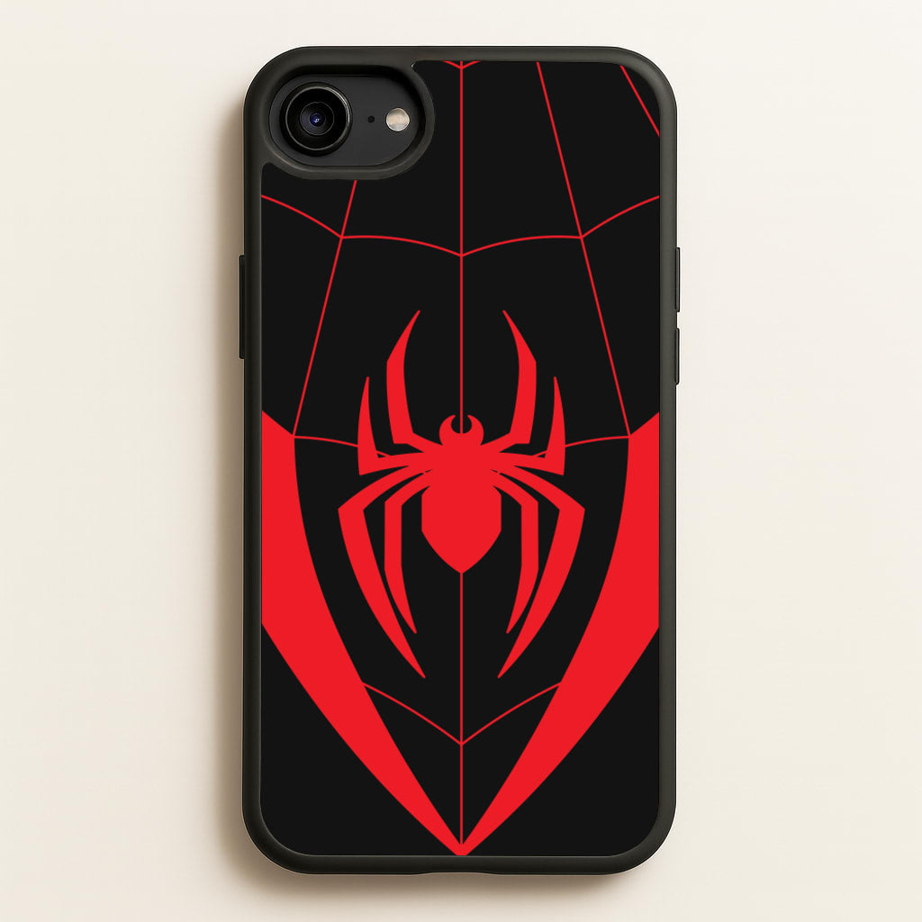 Red And Black Spider Costume - Marvel Phone Case for iPhone 6 / 7 / 8 / SE