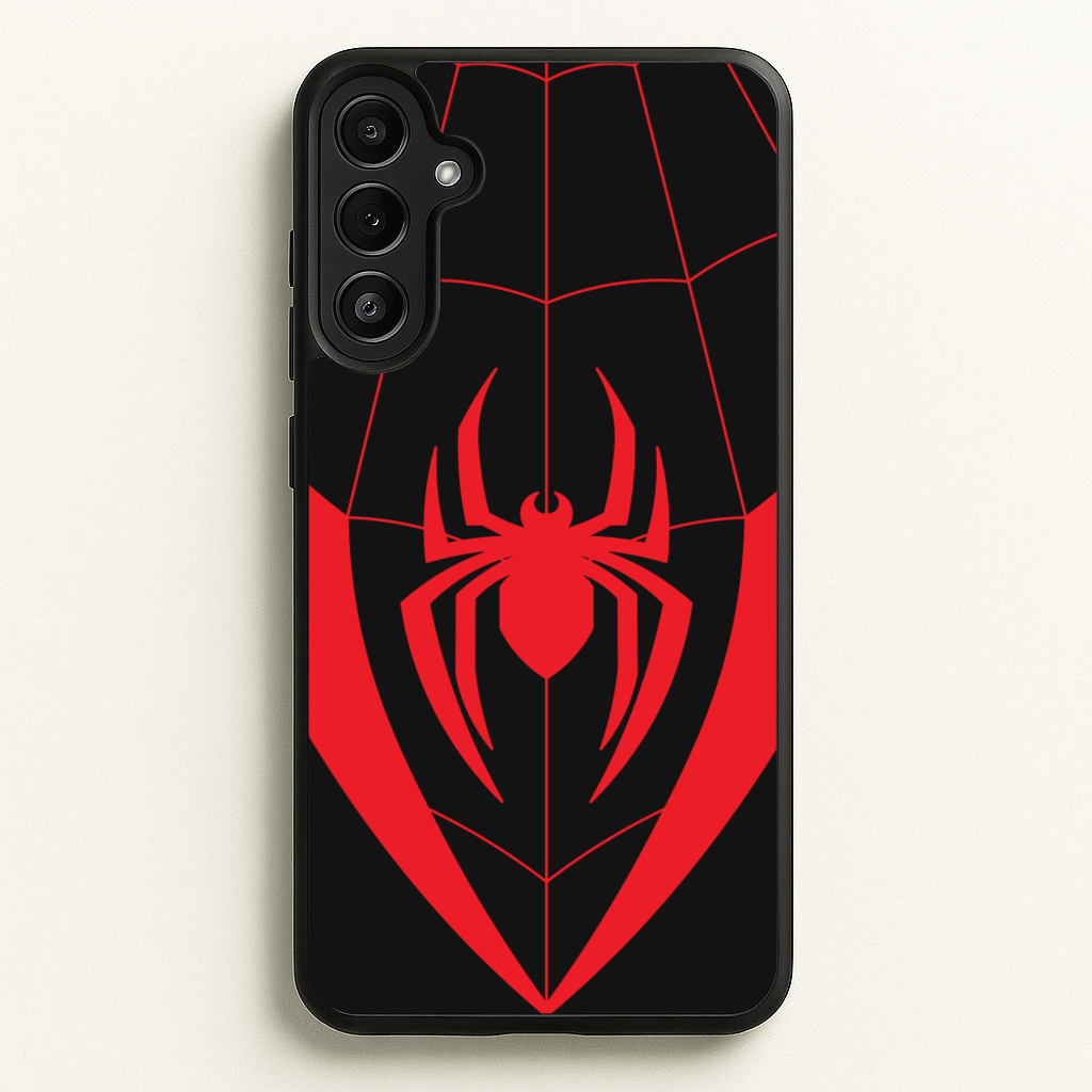 Red And Black Spider Costume - Marvel Phone Case for Galaxy A34