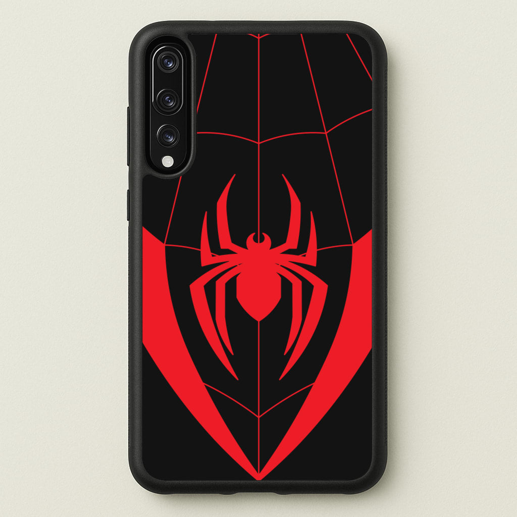 Red And Black Spider Costume - Marvel Phone Case for Huawei P20 Pro