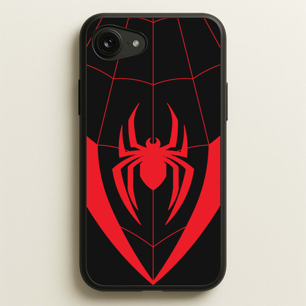 Red And Black Spider Costume - Marvel Phone Case for iPhone 16e