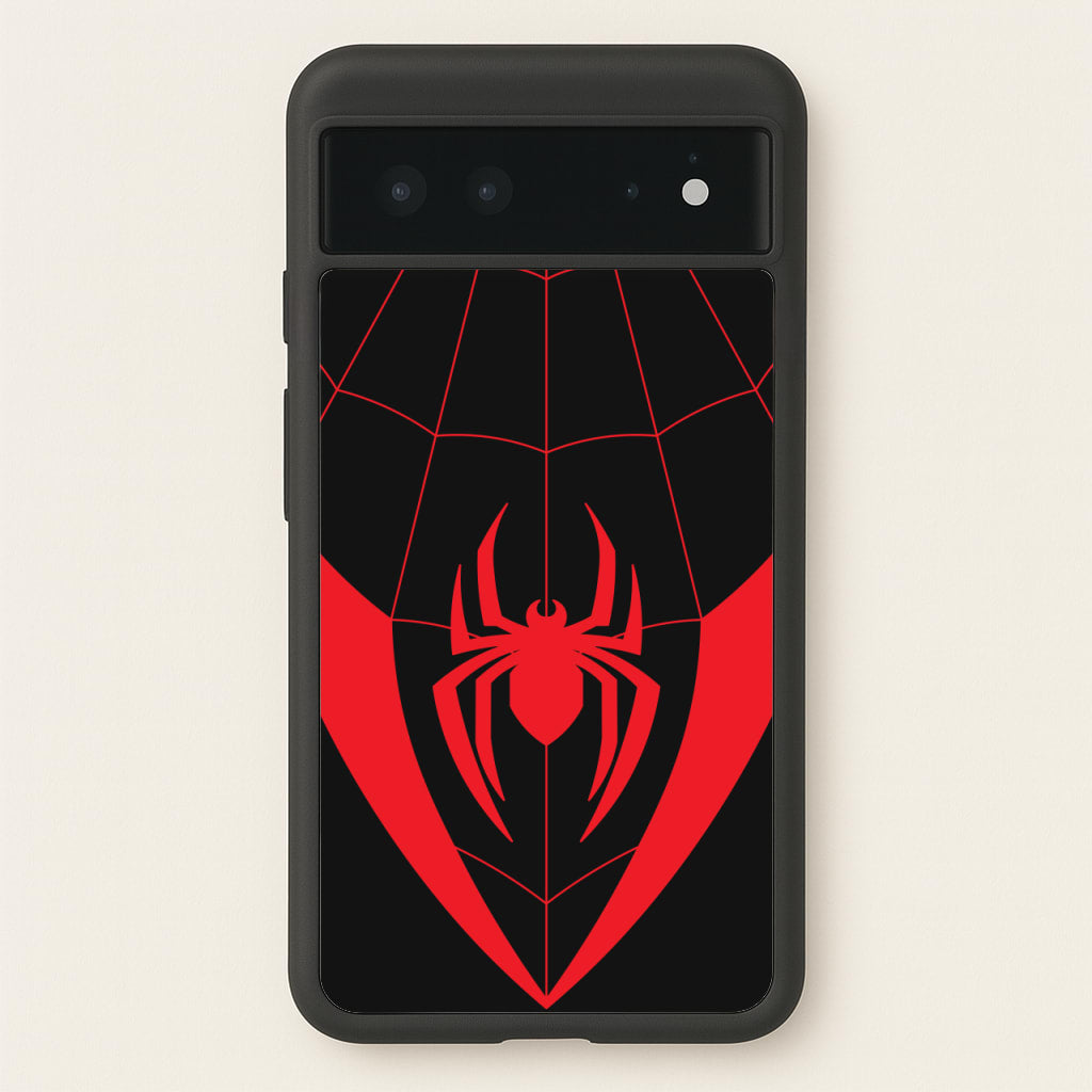 Red And Black Spider Costume - Marvel Phone Case for Google Pixel 6