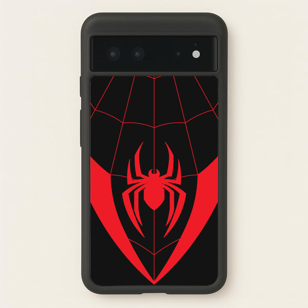 Red And Black Spider Costume - Marvel Phone Case for Google Pixel 6