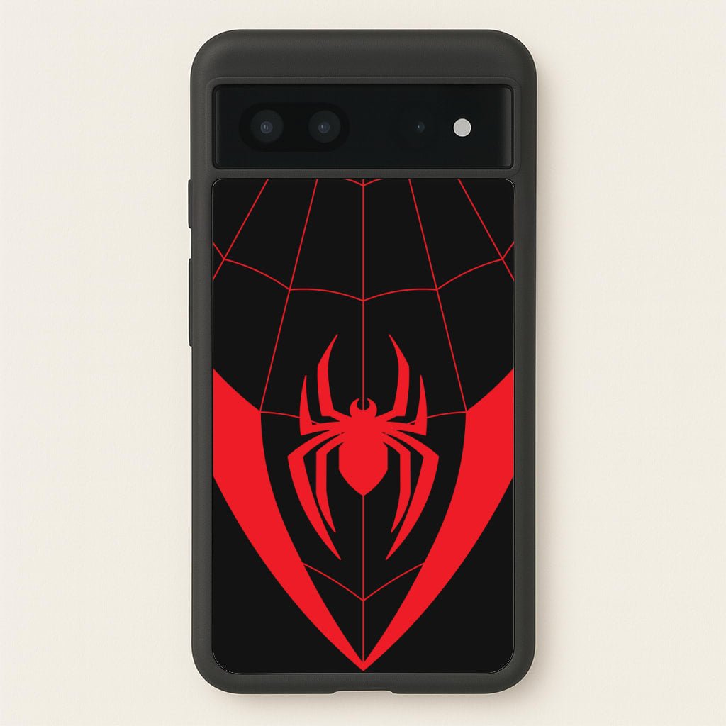 Red And Black Spider Costume - Marvel Phone Case for Google Pixel 7