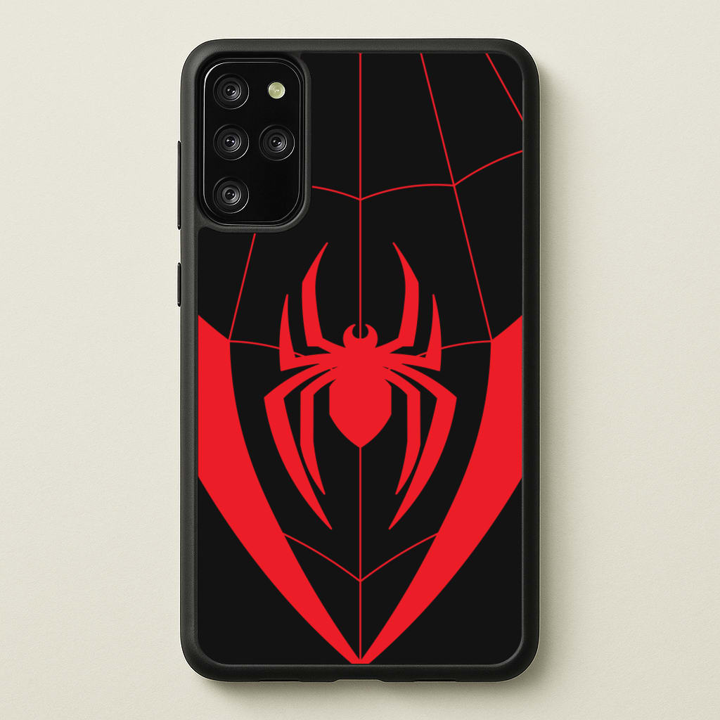 Red And Black Spider Costume - Marvel Phone Case for Galaxy S20 Plus