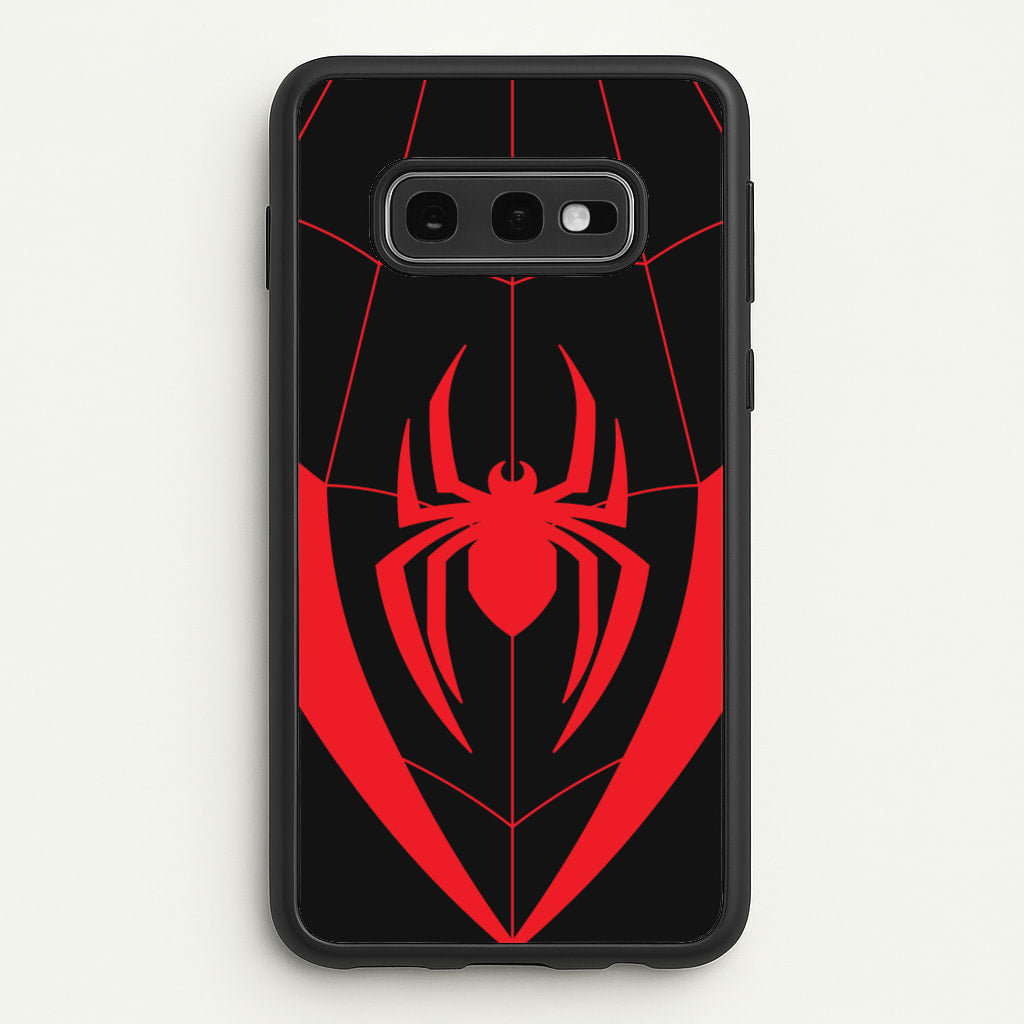 Red And Black Spider Costume - Marvel Phone Case for Galaxy S10e