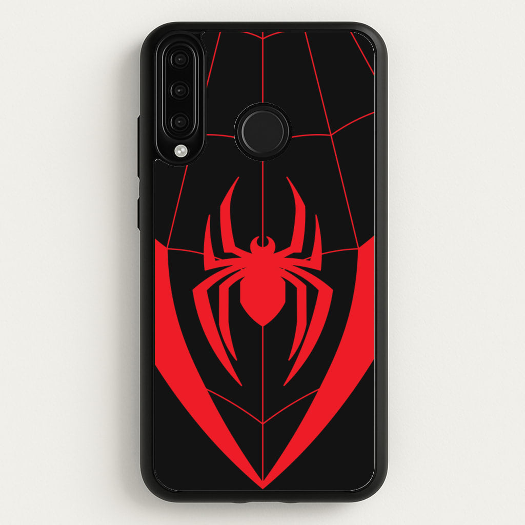 Red And Black Spider Costume - Marvel Phone Case for Huawei P30 Lite