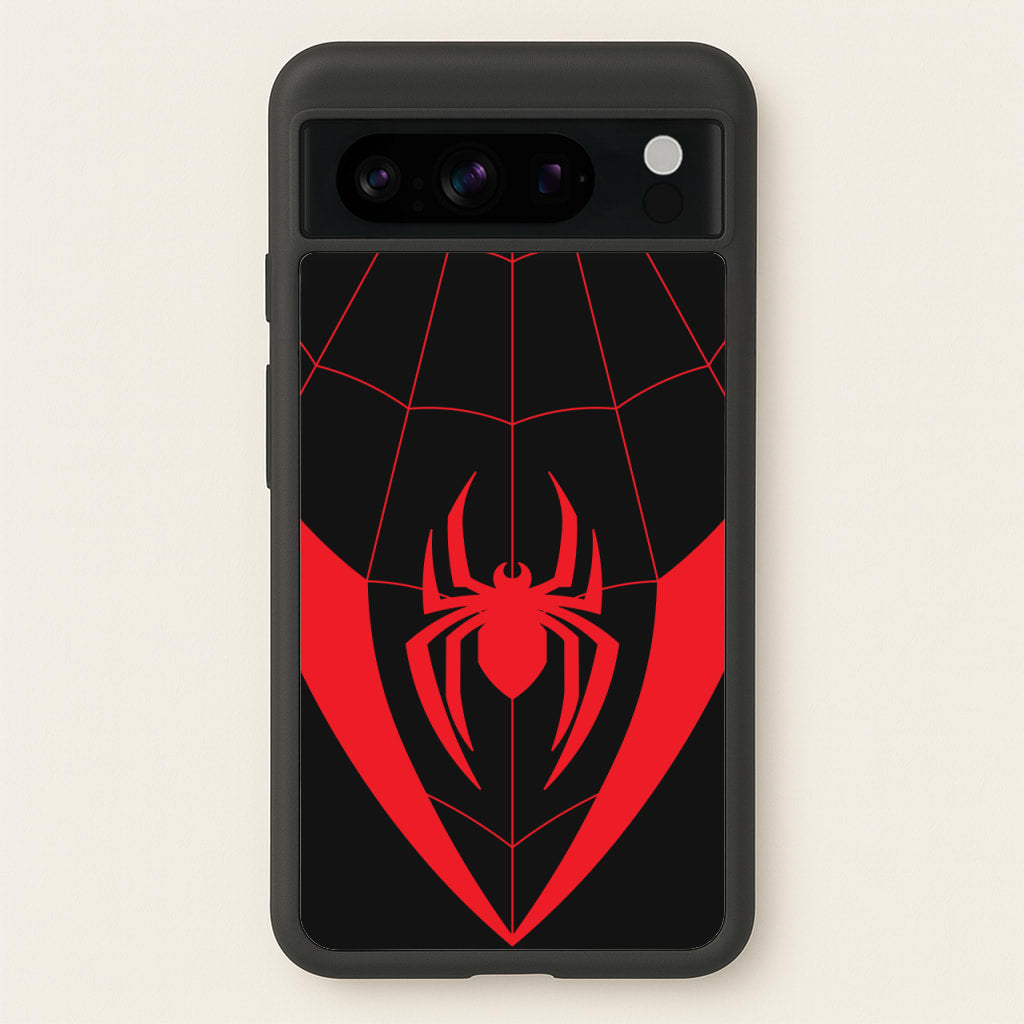 Red And Black Spider Costume - Marvel Phone Case for Google Pixel 8 Pro