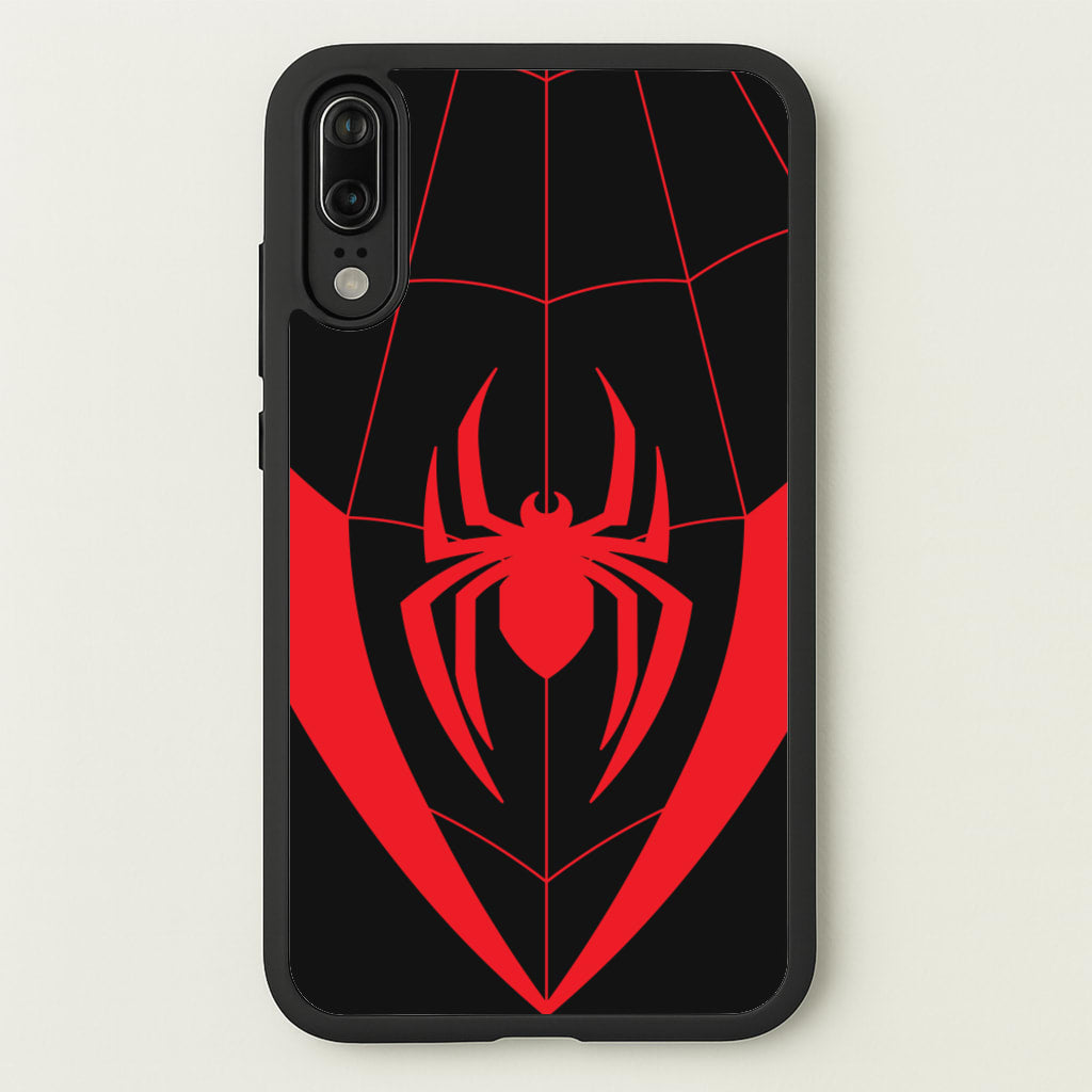 Red And Black Spider Costume - Marvel Phone Case for Huawei P20
