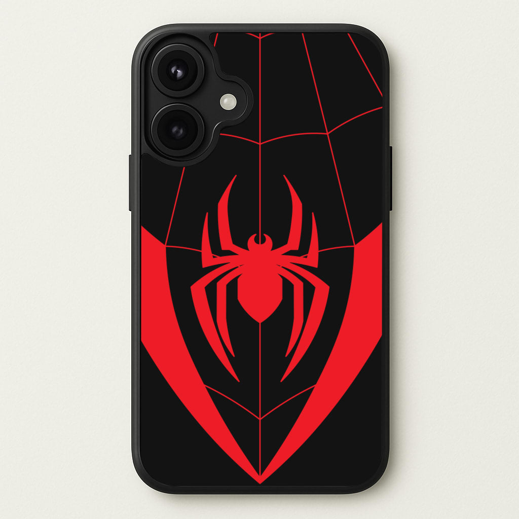 Red And Black Spider Costume Phone Case for iPhone 17